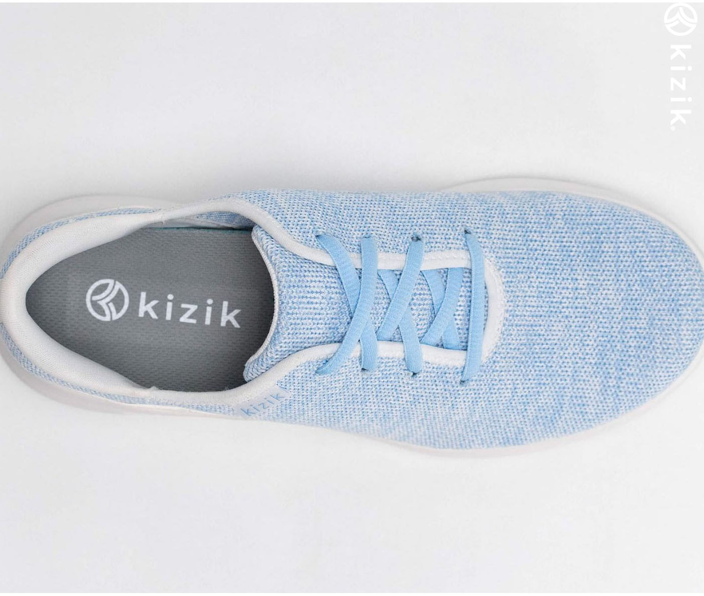 Kizik Madrid Eco Knit Skor Dam Blå | SE-F62