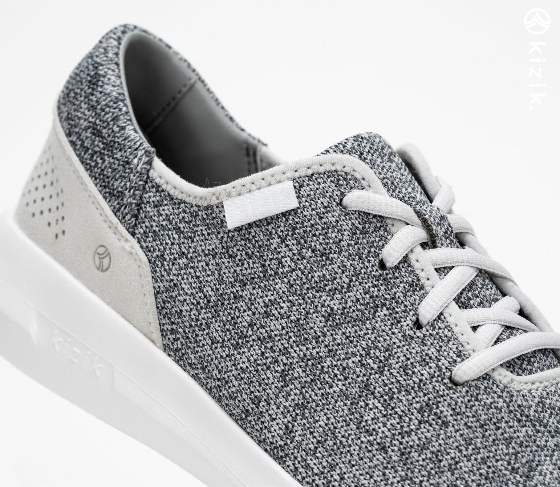 Kizik Madrid Eco Knit Skor Dam Grå | SE-G77